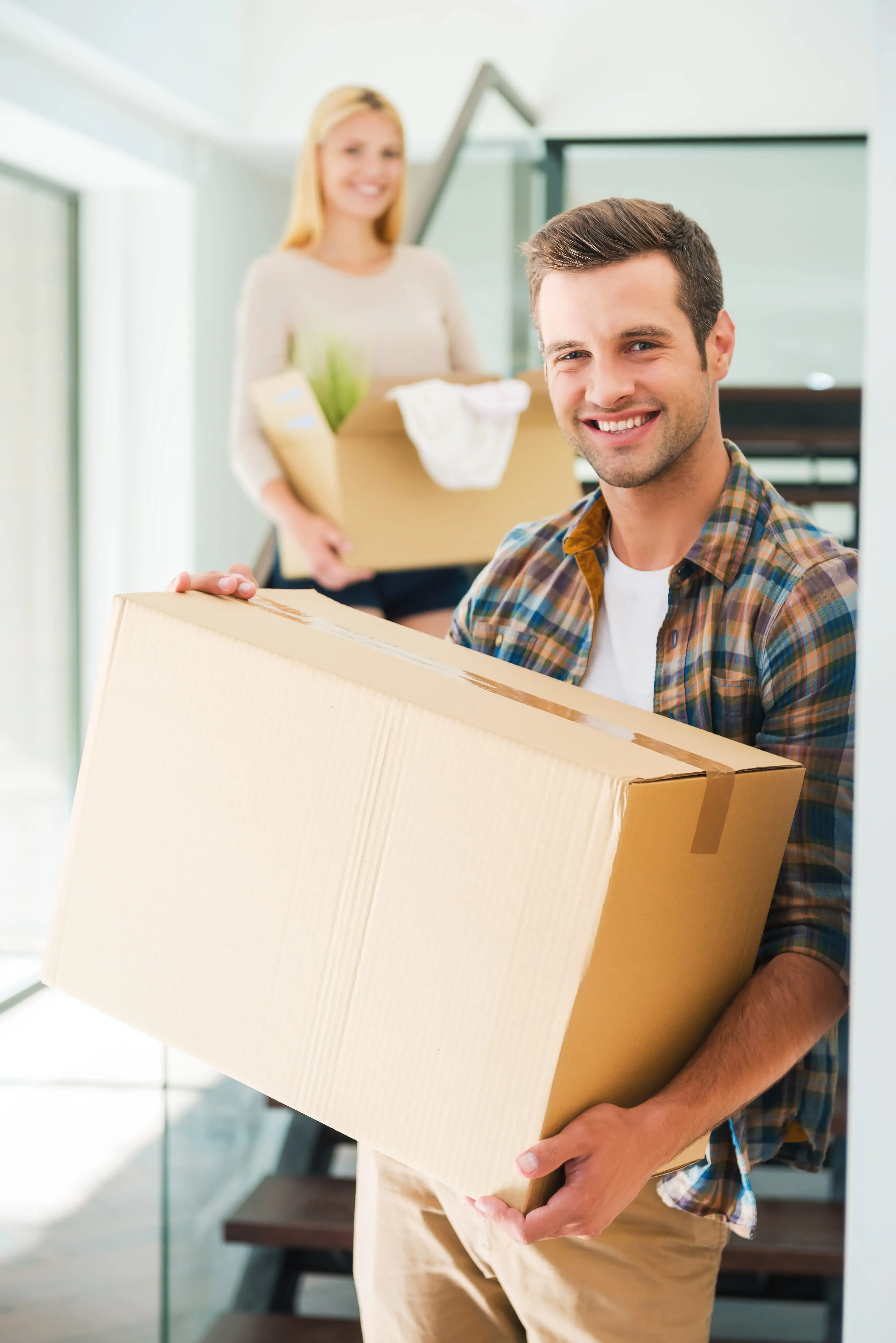 Packed boxes ready for a short-notice move