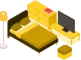 A few items of furniture